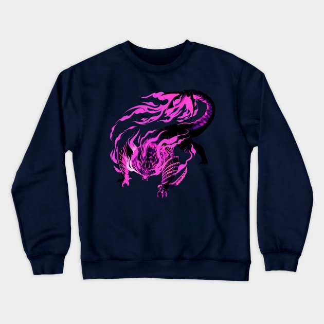 Magenta Magnamalo Crewneck Sweatshirt by RudeRubicante